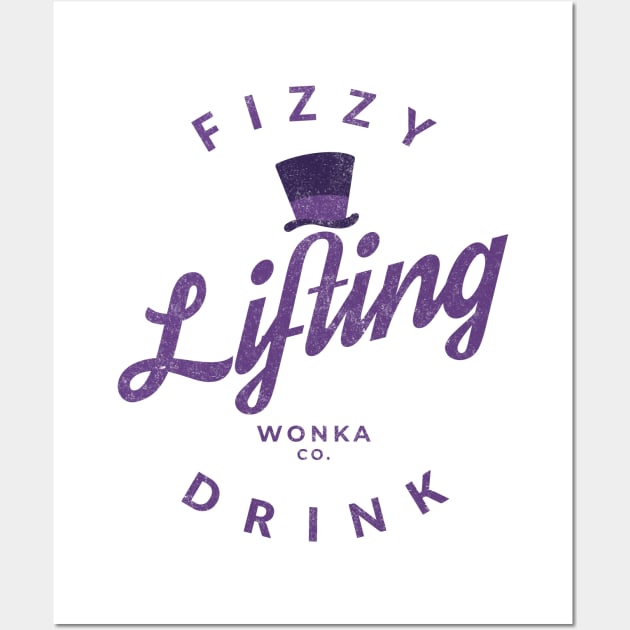 Fizzy Lifting Drink - Wonka Co. - vintage logo Wall Art by BodinStreet